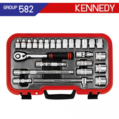 1/2 SQ DR บล็อกชุด 25 ชิ้น KEN-582-7985K