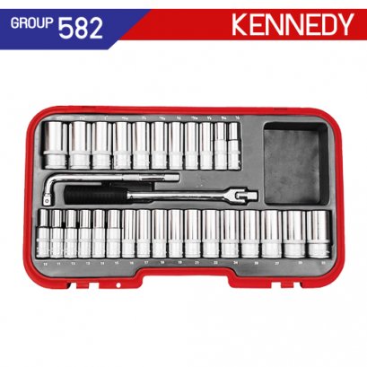 1/2 SQ DR บล็อกชุด 30 ชิ้น KEN-582-7997K