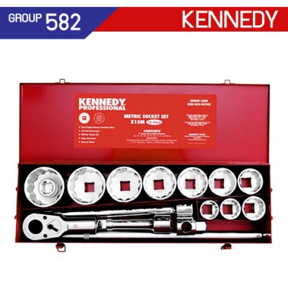 1 inch SQ DR บล็อกชุด 15 ชิ้น KEN-582-9470K