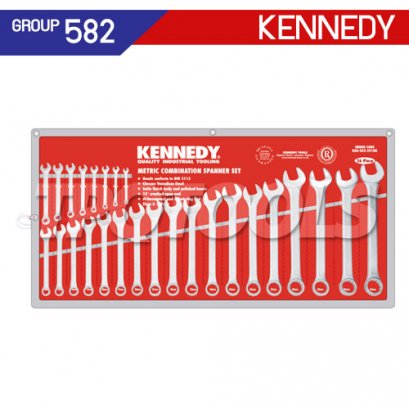 ชุดประแจแหวนข้างปากตาย 26 ตัว (MM) KEN-582-2910K