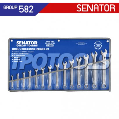 ชุดประแจแหวนข้างปากตาย (มิล) 14 ตัว/ชุด SEN-582-4510K