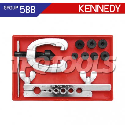 KEN-588-9550K บานแป๊ปทองแดง 2 ชั้น ขนาด 3/16&quot; - 5/8&quot;