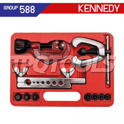 KEN-588-9570K บานแป๊ปทองแดง 2 ชั้น+คัตเตอร์ ขนาด 3/16&quot; - 5/8&quot;