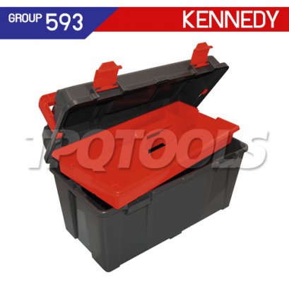 KEN-593-2300K กล่องเครืองมือพลาสติก TOOL BOX WITH TOTE TRAY