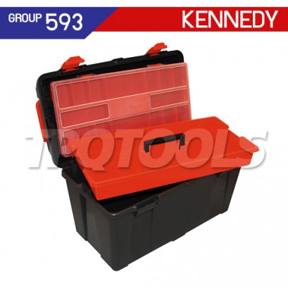 KEN-593-2320K กล่องเครื่องมือพลาสติก TOOL BOX WITH TOTETRAY & ORGANISER