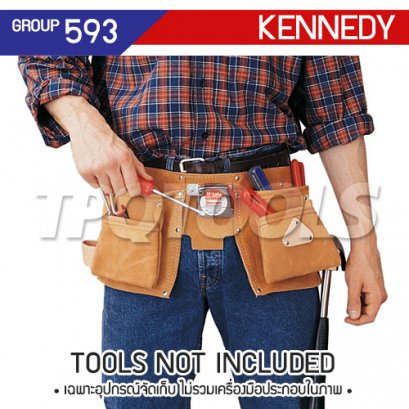 KEN-593-3510K กระเป๋าคาดเอวใส่เครื่องมือช่าง (วัสดุหนัง) TOOL POUCHES