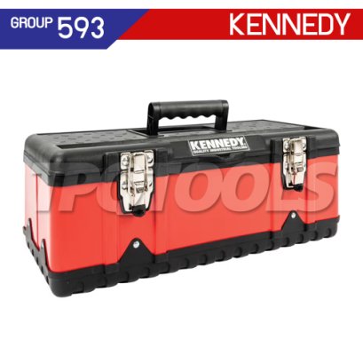 KENNEDY KEN-593-1420K HEAVY DUTY SITE TOOL BOXES กล่องเครื่องมือช่างรุ่นงานหนัก ขนาด 178*238*470 มม.(H+W+D) ด้านในมีถาดใส่อุปกรณ์ช่างและ ACCESSORIES
