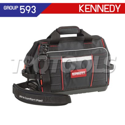 KENNEDY KEN-593-4170K “NEW” SOFT TOOL BAG กระเป๋าเครื่องมือช่าง ขนาด 300*230*410มม. (H+W+D) น้ำหนัก 1.55 กก. ใส่ของจุมาก (TOOLS NOT INCLUDED)