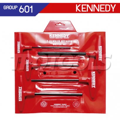 KEN-601-6450K ประแจหกเหลี่ยมด้ามตัวที 5 ตัว/ชุด (4-10 มม.)