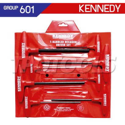 KEN-601-6470K ประแจหกเหลี่ยมด้ามตัวที 8 ตัว/ชุด (2-10 มม.)