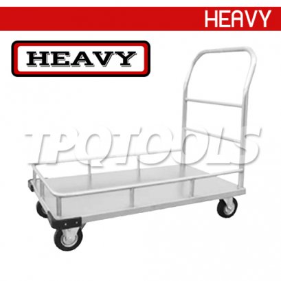 ST-11LR รถเข็นพื้นสแตนเลส มือจับพับไม่ได้