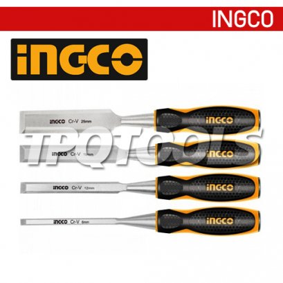 ชุดสิ่วลบเหลี่ยม 4 ชิ้น INGCO-HKTWC0401