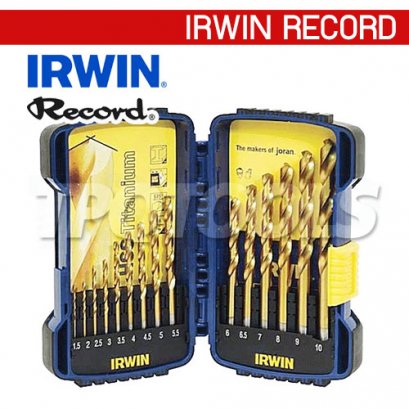 IRWIN RECORD 10503991 ชุดดอกสว่านไฮสปีด 15 ตัวชุด ( 1.5 - 10.0 มม. )