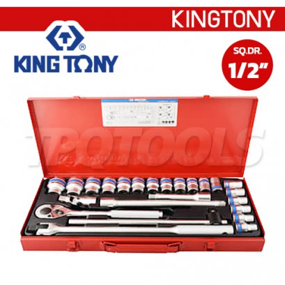 4526MR07 บล็อกชุด SQ.DR.1/2&quot; 10-32 มม. (24 ตัวชุด) 6 เหลี่ยม