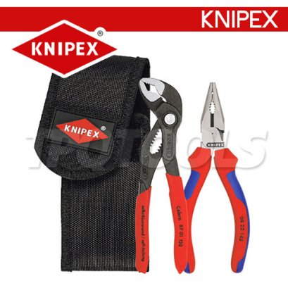 KNIPEX 002072V06 ชุดคีมช่างมินิ 2 ตัวชุด พร้อมกระเป๋าใส่คีม KNIPEX คะนิเพค คีมช่างมืออาชีพอันดับ 1 MADE IN GERMANY