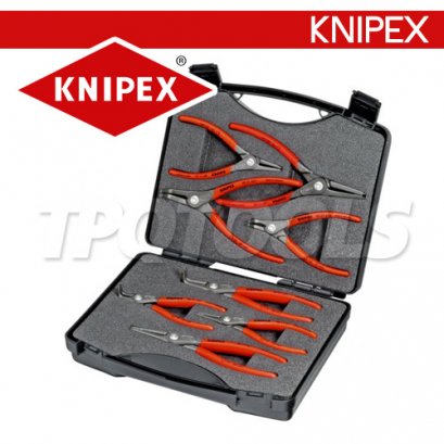KNIPEX 002125 ชุดคีมหุบ-ถ่างแหวน 8 ตัวชุด บรรจุกล่อง "SRZ"