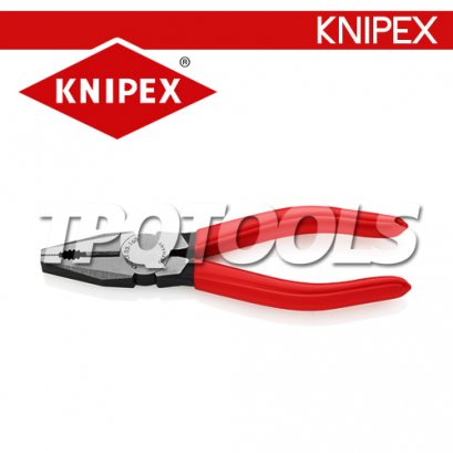 KNIPEX 0301180 คีมปากจิ้งจกอเนกประสงค์&nbsp;180&nbsp;มม.ด้ามหุ้มพลาสติก KNIPEX คะนิเพค คีมช่างมืออาชีพอันดับ 1 MADE IN GERMANY