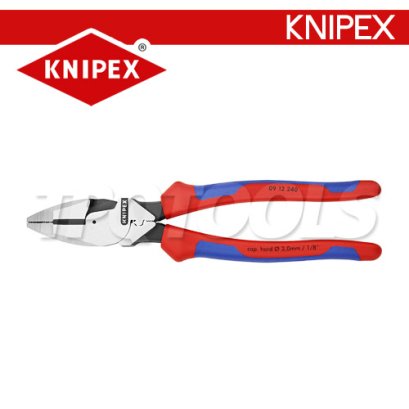 KNIPEX 0912240 คีมปากจิ้งจกอเนกประสงค์ชนิดแรงงัดสูง ขนาด 240 มม. / 9.5 นิ้ว LINEMAN&#039;S PLIERS KNIPEX คะนิเพค คีมช่างมืออาชีพอันดับ 1 MADE IN GERMANY