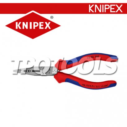 KNIPEX 1302160 คีมปากแหลมและตัดสายไฟ160มม.ด้าม TWOTONE KNIPEX คะนิเพค คีมช่างมืออาชีพอันดับ 1 MADE IN GERMANY