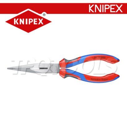 KNIPEX 2612200 คีมปากแหลมแบน ขนาด 8 นิ้ว ด้ามหนา TWOTONE KNIPEX คะนิเพค คีมช่างมืออาชีพอันดับ 1 MADE IN GERMANY