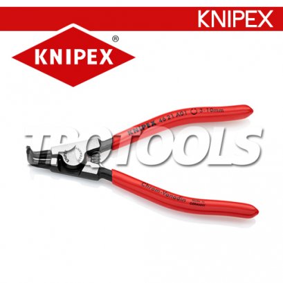KNIPEX 4621A11 คีมถ่างแหวนชนิดงอ 125 มม. แหวน 10-25 มม.ด้ามเคลือบพลาสติก KNIPEX คะนิเพค คีมช่างมืออาชีพอันดับ 1 MADE IN GERMANY