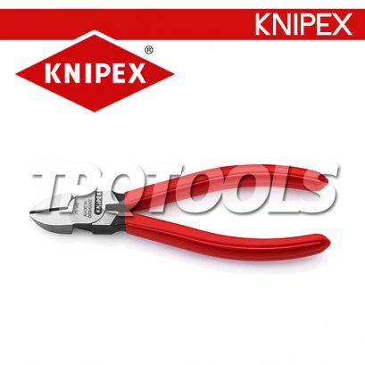 KNIPEX 7001180 คีมตัดปากเฉียง&nbsp;180&nbsp;มม.หัวขัดมัน ด้ามหุ้มพลาสติก&nbsp;KNIPEX คะนิเพค คีมช่างมืออาชีพอันดับ 1 MADE IN GERMANY