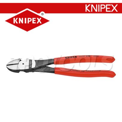 KNIPEX 7401200 คีมตัดปากเฉียงแรงงัดสูง/ผ่อนแรง ขนาด 8 นิ้ว ด้ามพลาสติกกันลื่น KNIPEX คะนิเพค คีมช่างมืออาชีพอันดับ 1 MADE IN GERMANY