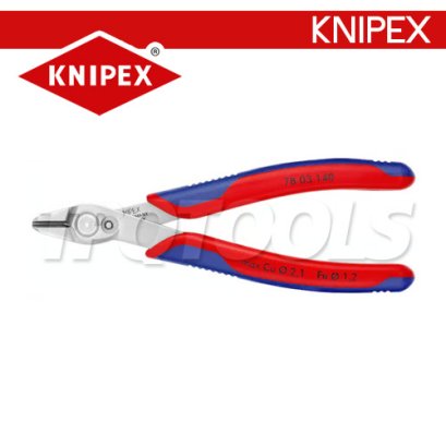 KNIPEX 7803140 คีมตัดงานละเอียดแม่นยำอิเล็กทรอนิกส์ 0.2-2.1 มม. ยาว 5.1/2&quot; (ด้าม TWOTONE) KNIPEX คะนิเพค คีมช่างมืออาชีพอันดับ 1 MADE IN GERMANY