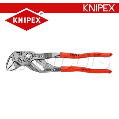 KNIPEX 8601250 คีมประแจขันน็อตในตัวเดียว / คีมคอเลื่อน 10 นิ้ว เหล็กรมดำ ด้ามพลาสติกกันลื่น KNIPEX คะนิเพค คีมช่างมืออาชีพอันดับ 1 MADE IN GERMANY