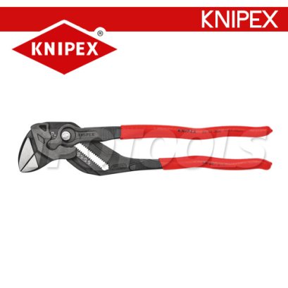 KNIPEX 8601300 คีมประแจขันน็อตในตัวเดียว / คีมคอเลื่อน 12 นิ้ว / 300 มม. เหล็กรมดำ ด้ามบางพลาสติกกันลื่น KNIPEX คะนิเพค คีมช่างมืออาชีพอันดับ 1 MADE IN GERMANY