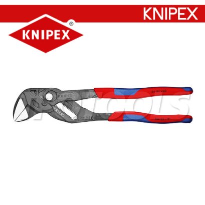 KNIPEX 8602250 คีมประแจขันน็อตในตัวเดียว / คีมคอเลื่อน 10 นิ้ว / 250 มม. เหล็กรมดำ ด้ามหนาสองสี KNIPEX คะนิเพค คีมช่างมืออาชีพอันดับ 1 MADE IN GERMANY