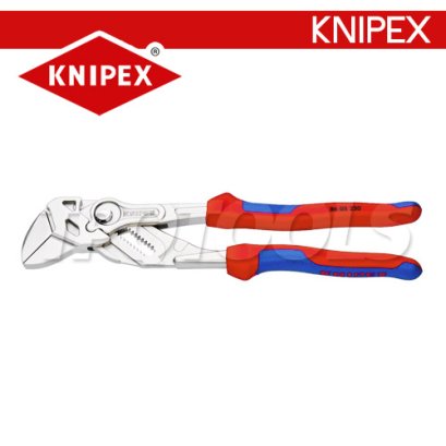 KNIPEX 8605250 คีมประแจขันน็อตในตัวเดียว / คีมคอเลื่อน 10 นิ้ว โครวานาเดียม ด้ามหนา TWOTONE KNIPEX คะนิเพค คีมช่างมืออาชีพอันดับ 1 MADE IN GERMANY