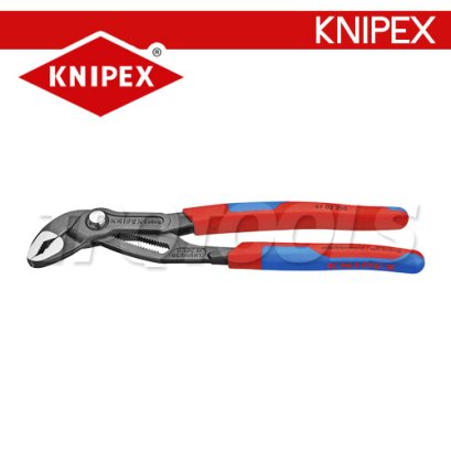 KNIPEX 8702250 คีมปั๊มน้ำไฮเทค/คีมถอดปั๊มน้ำอเนกประสงค์ จับท่อ 2 นิ้ว ขนาด 10 นิ้ว ด้ามหนา TWOTONE KNIPEX คะนิเพค คีมช่างมืออาชีพอันดับ 1 MADE IN GERMANY