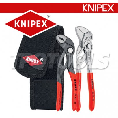 KNIPEX 002072V01 ชุดคีมคอม้า คีมปั๊มน้ำ มินิ 2 ตัวชุด พร้อมกระเป๋าใส่คีม KNIPEX คะนิเพค คีมช่างมืออาชีพอันดับ 1 MADE IN GERMANY