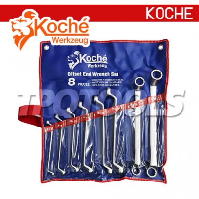 KCH016S8 ชุดประแจแหวน 75 องศา ( 8 ตัว/ชุด )