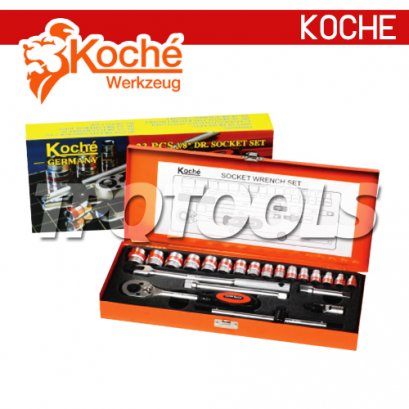 KCH023 บล็อกชุด 23 ตัวชุด SQ.DR. 3/8&quot;