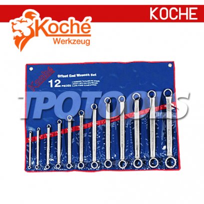 KCH016S12 ชุดประแจแหวน 75 องศา ( 12 ตัว/ชุด )