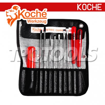 ชุดไขควงซองหนัง 10 ตัว KOCHE - KS 1900/91