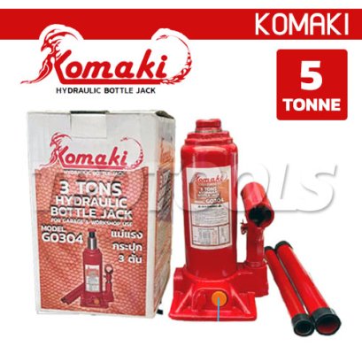 KMK-G0504 แม่แรงกระปุก แม่แรงไฮโดรลิค 5 ตัน (VALVE OVERLOAD) KOMAKI