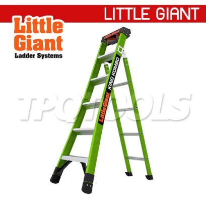 LG13610-071 บันไดไฟเบอร์กลาส King Kombo 6' Industrial LITTLE GIANT