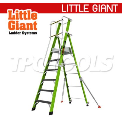 LG19408146 บันไดไฟเบอร์กลาส 8' พร้อมขาค้ำ Stadium No.19408-146 LITTLE GIANT