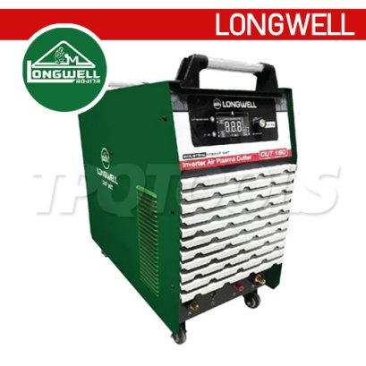 CUT160 "LONGWELL" เครื่องตัดพลาสม่า 160 แอมป์ รุ่น CUT 160 แรงดันไฟฟ้าขาเข้า AC 380 V. 3Phase +- 15% กระแสการตัด 20 &ndash; 160 A มีระบบ Pilot Arc และระบบ Wheel Spacer ลองเวล