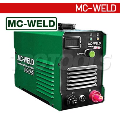 CUT50 "MCWELD" เครื่องตัดพลาสม่า CUT 50 ระบบอินเวอร์เตอร์ แรงดันไฟฟ้าขาเข้า AC 220V กระแสการตัด 20&ndash;40A สามารถใช้ตัดชิ้นงาน เหล็กกล้าคาร์บอน/สแตนเลส/ทองแดง/ทองแดงผสม แม็กเวล