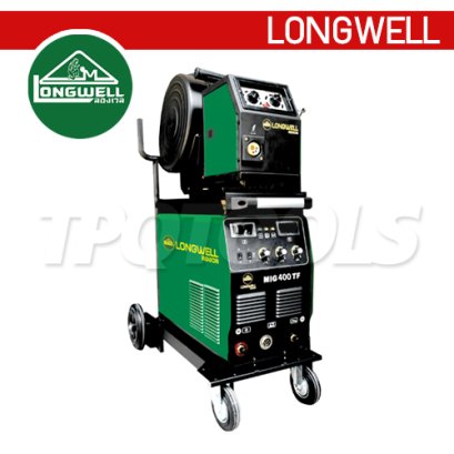 MIG-MAG400 "LONGWELL" เครื่องเชื่อมมิกแมก MIG-MAG 400 ระบบอินเวอร์เตอร์ ลองเวล แรงดันไฟฟ้า AC 380V กระแสไฟเชื่อม 50-400A มีระบบ 2T/4T ช่วยควบคุมงานเดินแนว เชื่อมได้ต่อเนื่อง มีระบบ Inductance ช่วยให้แนวเชื่อมสวยงาม ซึมลึก ลดสะเก็ดไฟ