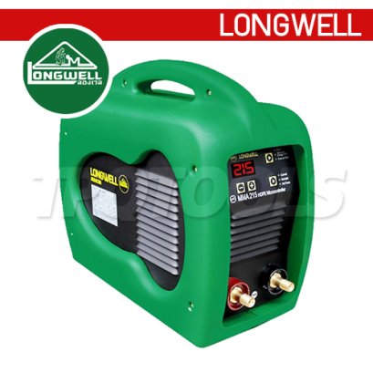 MMA215 HDPE "LONGWELL" เครื่องเชื่อมไฟฟ้า Longwell MMA 215 HDPE Microcontroller ระบบอินเวอร์เตอร์ ลองเวล แรงดันไฟฟ้า AC 220V กระแสไฟเชื่อม 20-215A มีระบบ Arc Force ควบคุมกระแสเชื่อมให้คงที่และช่วยป้องกันลวดติดชิ้นงาน