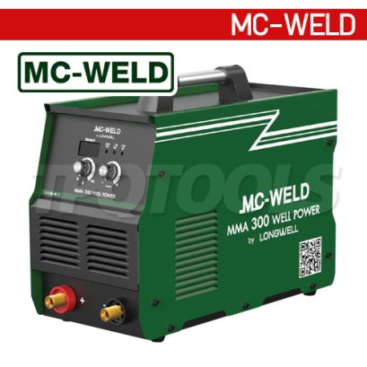MMA300 "MCWELD" เครื่องเชื่อมไฟฟ้า MC-WELD MMA 300 Well Power แรงดันไฟฟ้าขาเข้า (Input Voltage) 220V &plusmn;15% แม็กเวล