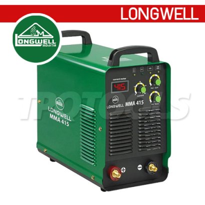 MMA415 METAL "LONGWELL" เครื่องเชื่อมไฟฟ้า รุ่น MMA 415 Metal ระบบอินเวอร์เตอร์ ลองเวล แรงดันไฟฟ้า AC 380 V กระแสไฟเชื่อม 20-415A มีระบบ Arc Force ควบคุมกระแสเชื่อมให้คงที่และช่วยป้องกันลวดติดชิ้นงาน