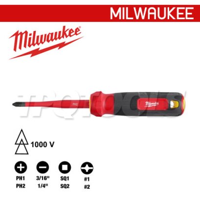 48-22-2218 (006198001) ไขควงหุ้มฉนวนกันไฟฟ้า 8-in-1 MILWAUKEE (มิลวอคกี้)