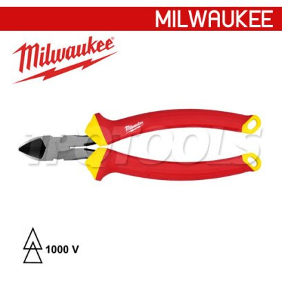 48-22-2208 (006199201) คีมตัดปากเฉียง 8 นิ้ว หุ้มฉนวนกันไฟฟ้า 1000V MILWAUKEE (มิลวอคกี้)