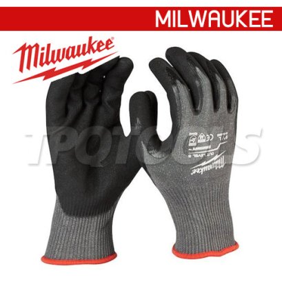 48-73-8651 (006208502) ถุงมือกันบาด Cut 5 Dipped Gloves - M (8 นิ้ว) MILWAUKEE (มิลวอคกี้)